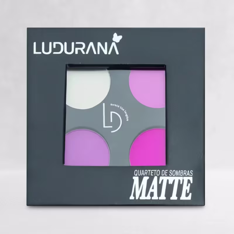 Mini Quarteto De Sombra Matte Pink Ludurana