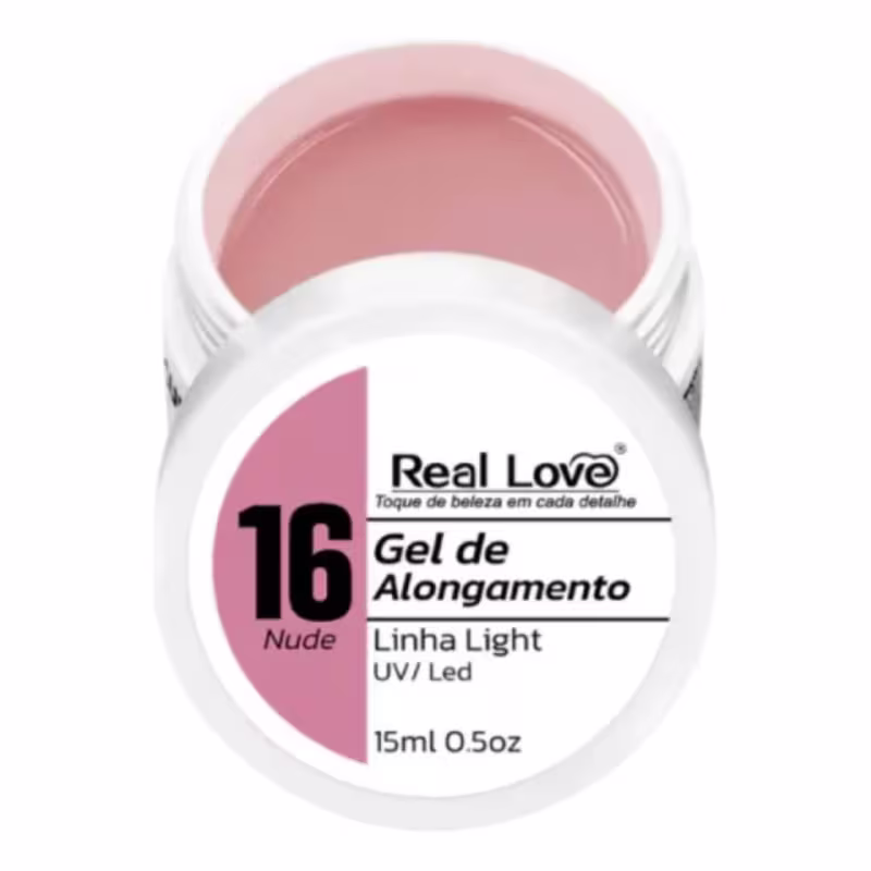Gel De Alongamento Para Unhas Cor 16 Nude Real Love 30Ml Nud