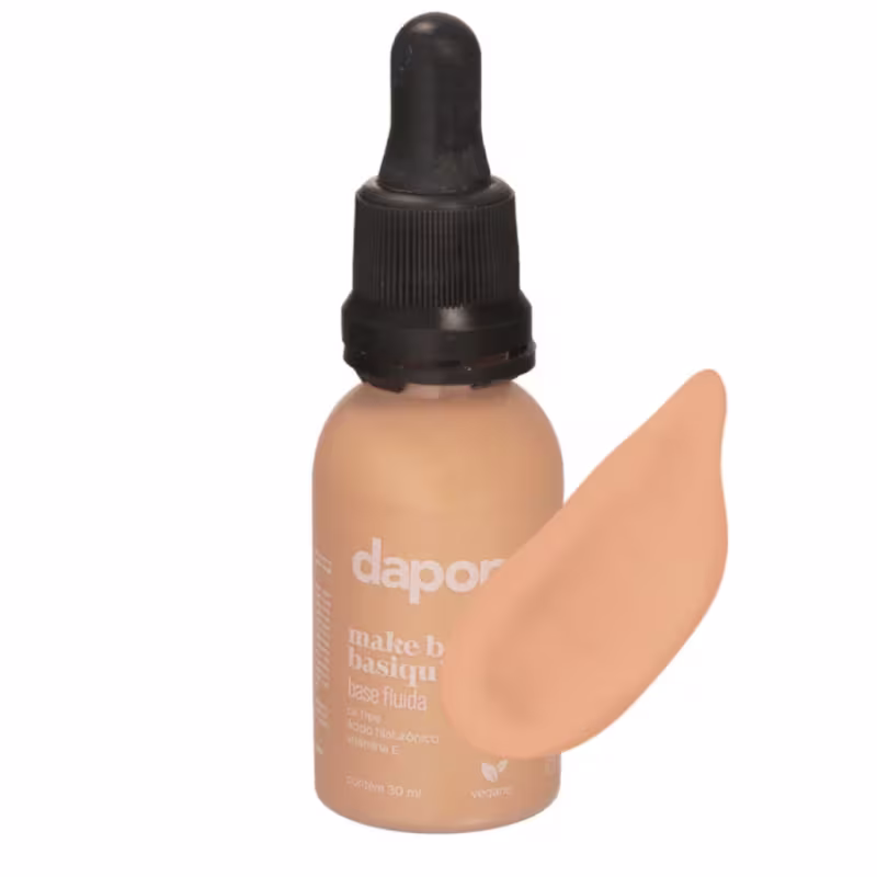 Dapop Base Fluida Vegana Make Bem Basiquinha - Cor: 03