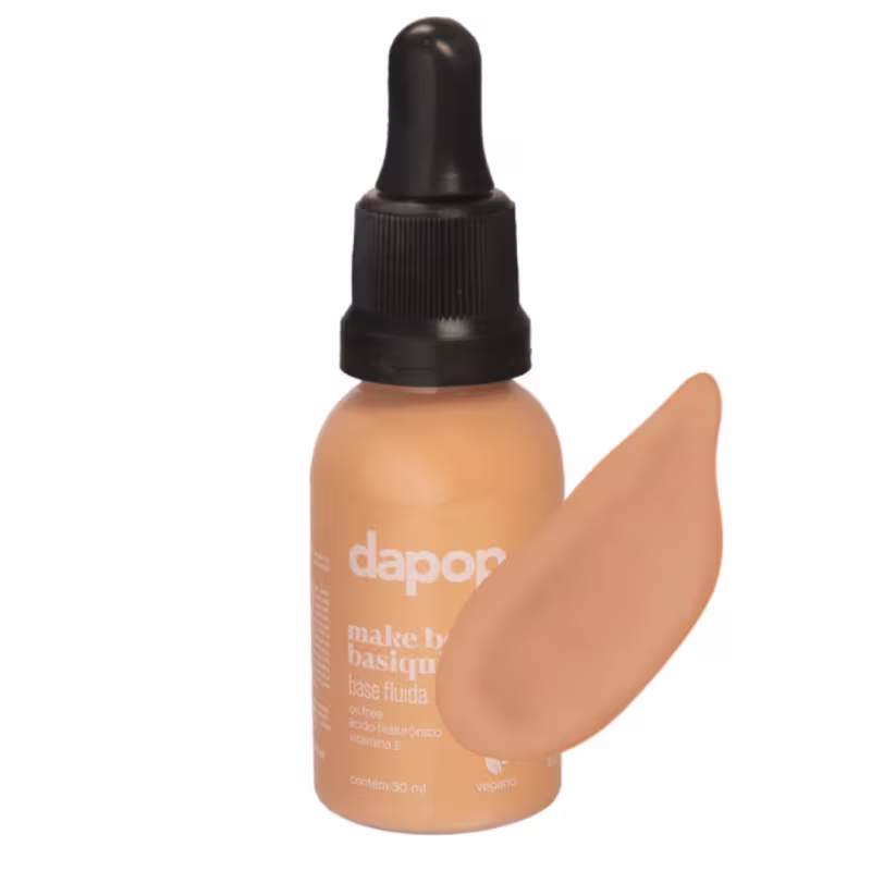 Dapop Base Fluida Vegana Make Bem Basiquinha - Cor: 04
