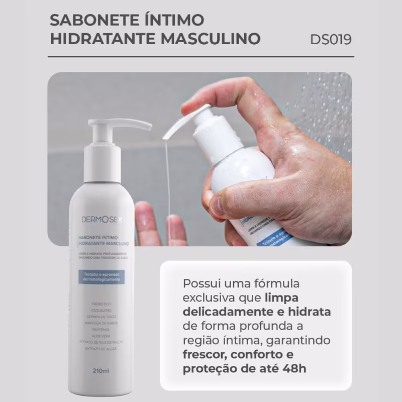 Dermosex Sabonete Íntimo Masculino Limpeza E 48h Hidratação