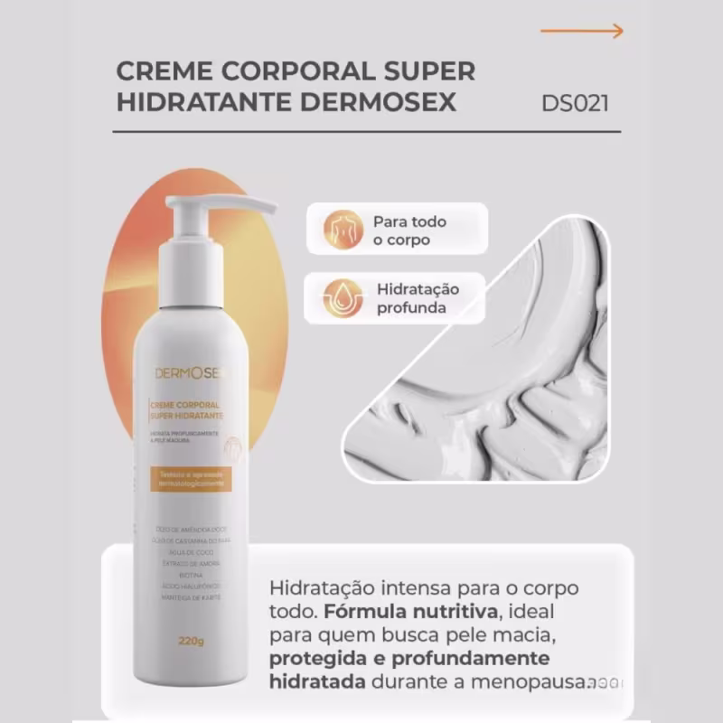 Hidratante Corporal Para Pele Madura Ressecamento Concentrado