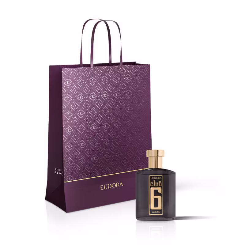 Conjunto Club 6 Cassino Eudora Masculino - Desodorante Colônia 95ml + Sacola Eudora M