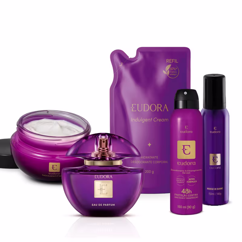 Combo Eudora Roxo Ritual de Beleza (5 itens)