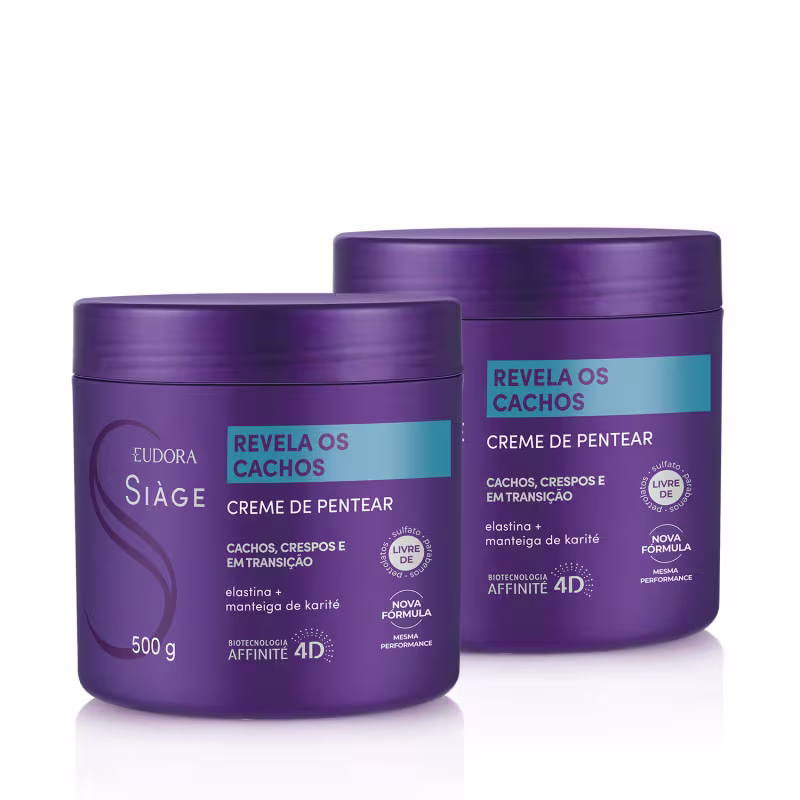 Combo Duo Siàge Revela Os Cachos: 2 Cremes Para Pentear 500g