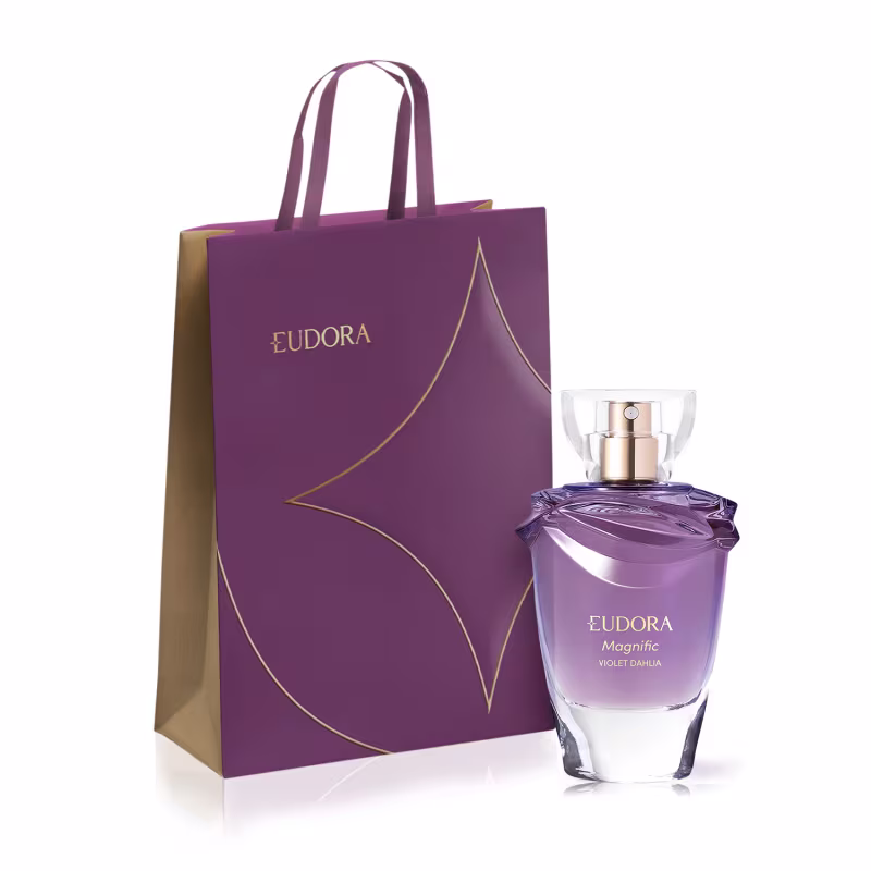 Combo Magnific Violet Dahlia: Desodorante Colônia 75ml + Sacola