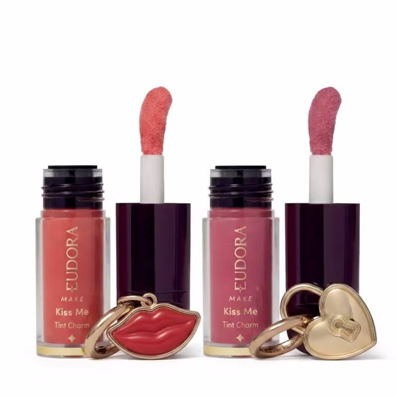 Combo Kiss Me Tint Charm: Lip Oil Peach 2ml + Lip Oil Pink 2ml
