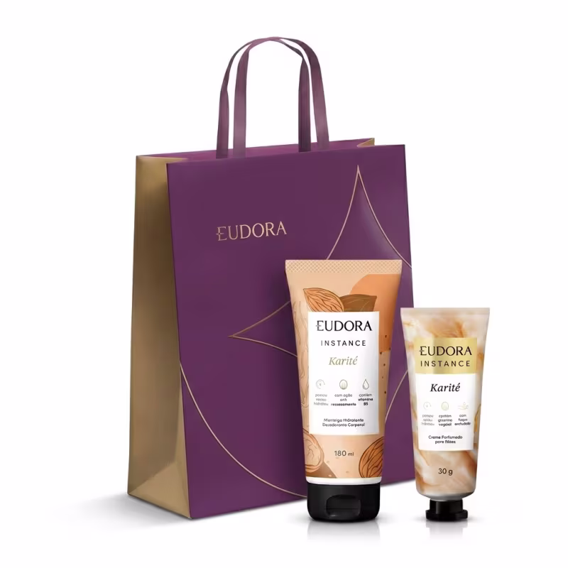 Combo Dia dos Pais: Instance Karité Manteiga Corporal 150g + Creme para Mãos 30g + Sacola