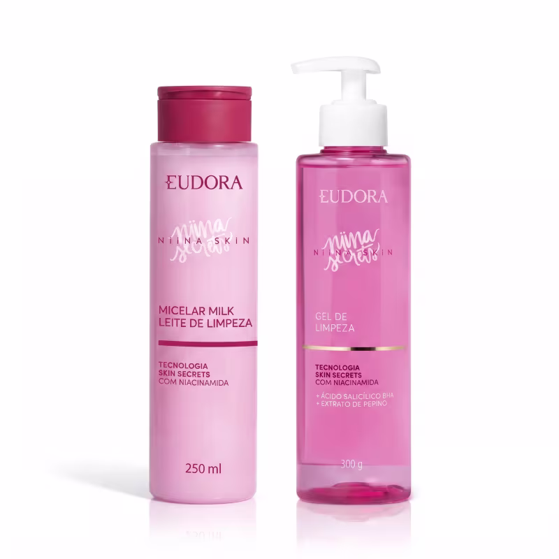 Combo Niina Secrets Skin: Gel de Limpeza 300g + Micelar Milk 250ml
