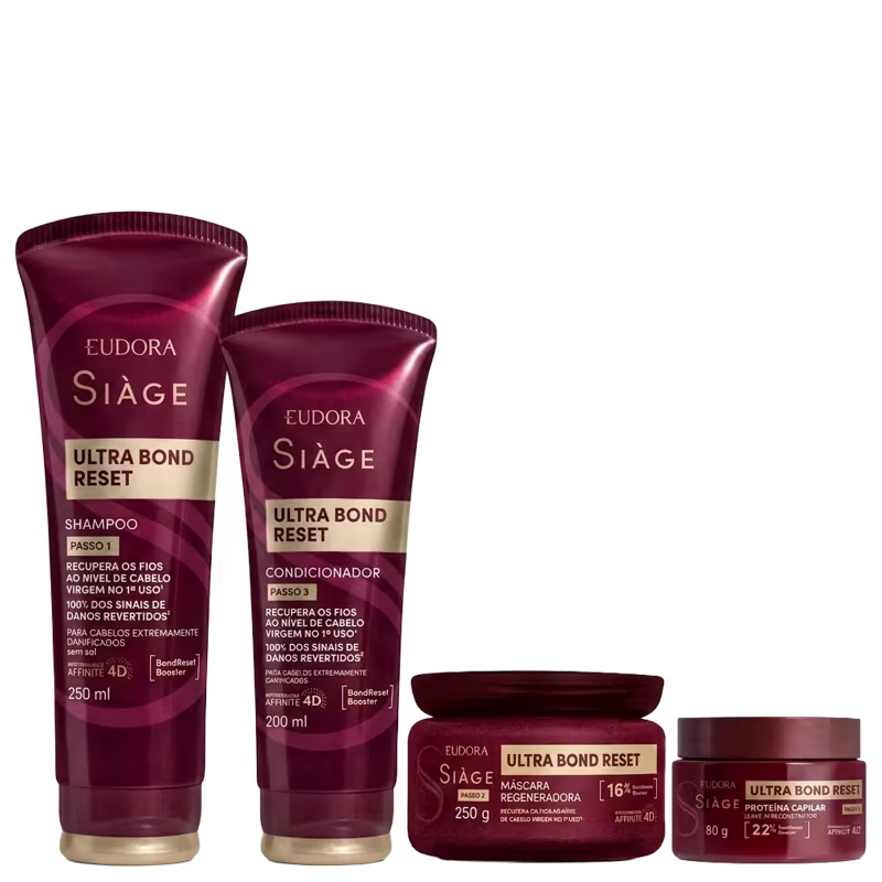 Kit Eudora Siàge Ultra Bond Reset (4 Produtos)