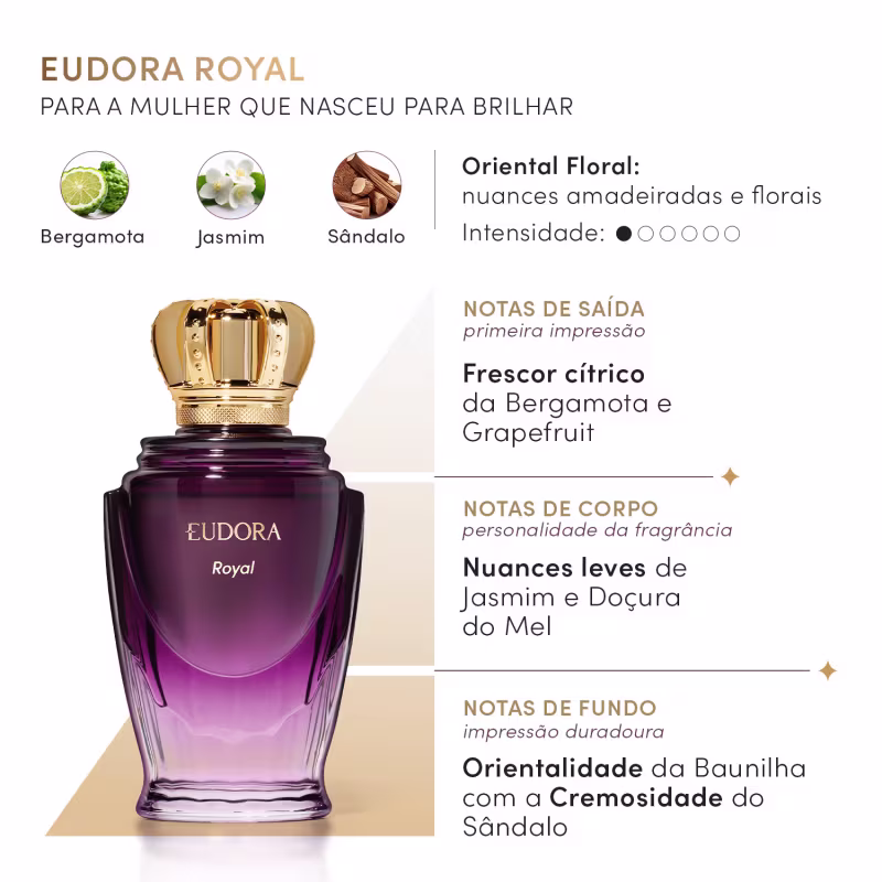 Eudora Royal Desodorante Colônia Feminino 100ml