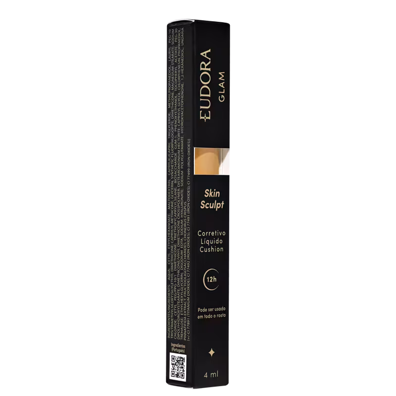 Eudora Glam Skin Sculpt Cor 65 - Corretivo Líquido Cushion 4ml