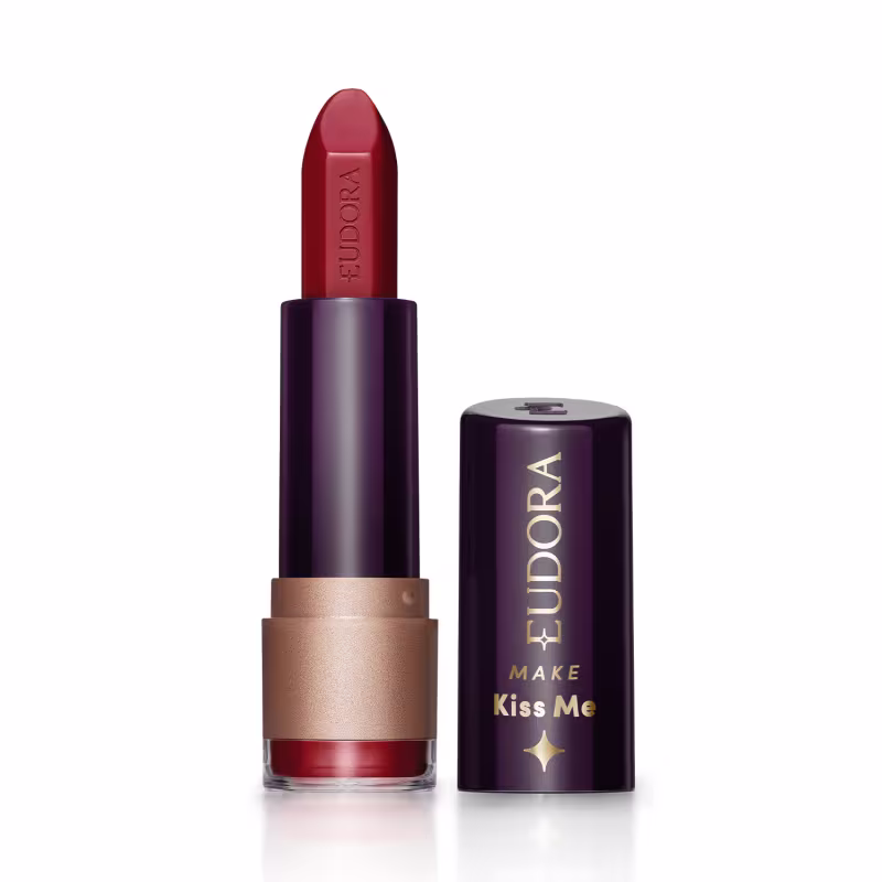 Batom Matte Vermelho Moderno Eudora Make Kiss Me 3,7g