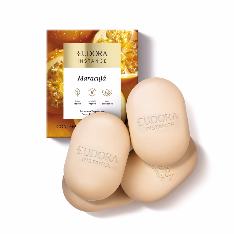 Sabonete Vegetal em Barra Perfumado Instance Maracujá 4x80g