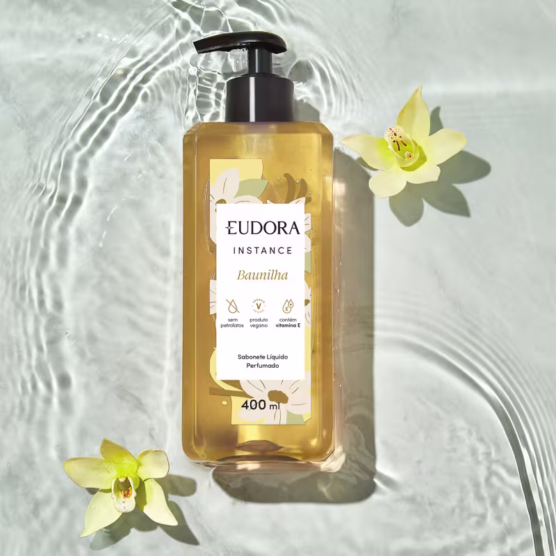 Eudora Instance Baunilha - Sabonete Líquido Perfumado 400ml