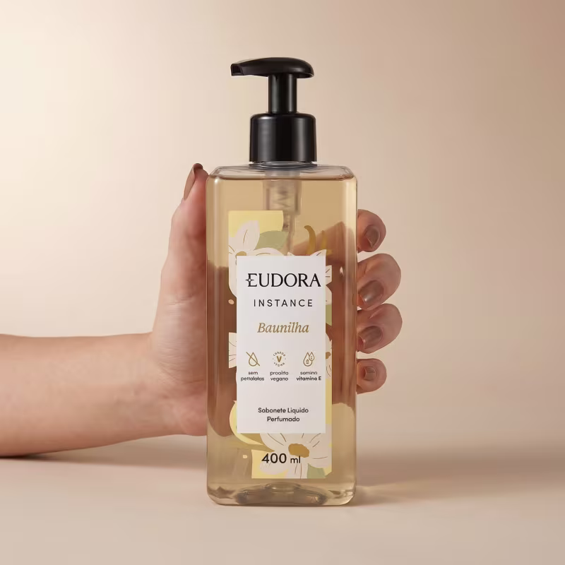 Eudora Instance Baunilha - Sabonete Líquido Perfumado 400ml