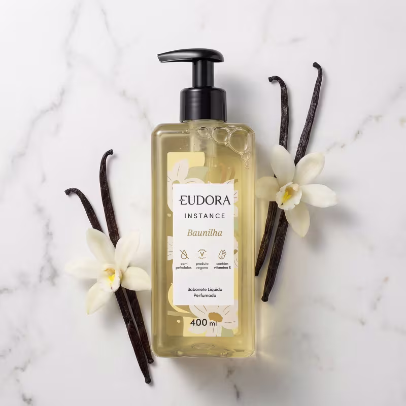 Eudora Instance Baunilha - Sabonete Líquido Perfumado 400ml