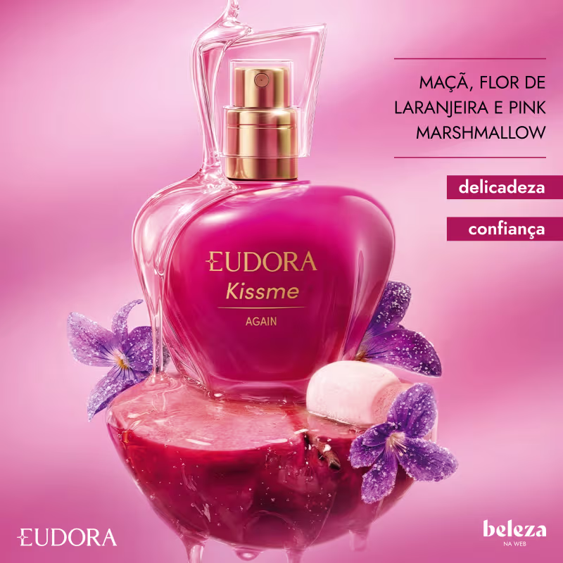 Kiss Me Again Eudora - Desodorante Colônia Feminino 50ml