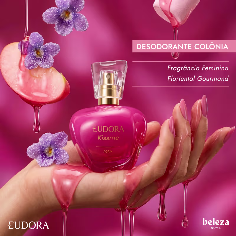 Kiss Me Again Eudora - Desodorante Colônia Feminino 50ml