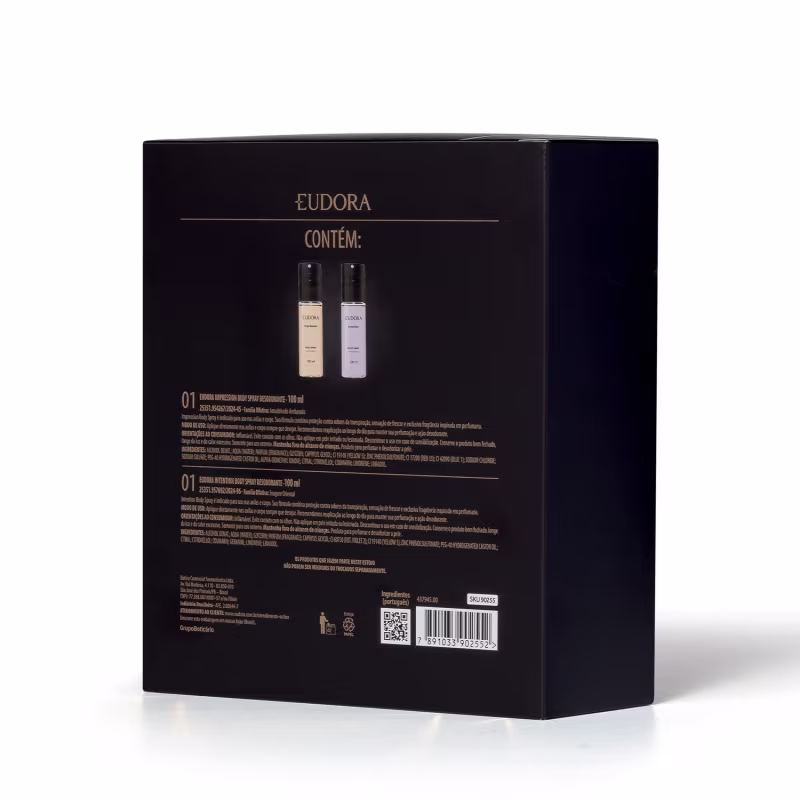 Kit Eudora Duo Body Spray Masculino (2 Produtos)
