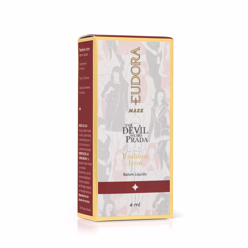 Eudora Make O Diabo Veste Prada Fashion Icon Berry - Batom Líquido Cremoso 4ml