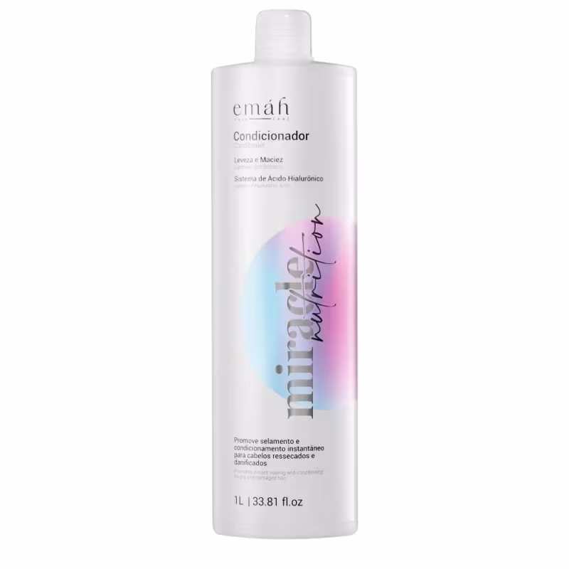 Kit Emáh Hair Care Miracle Nutrition Quarteto Treat Salon, 4 produtos.