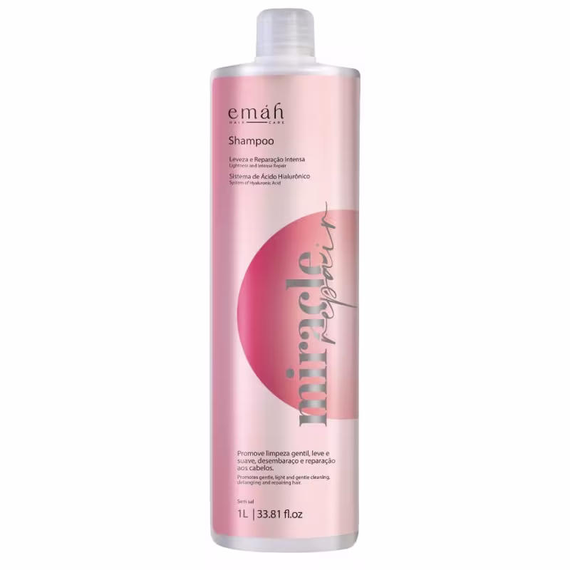 Kit Emáh Hair Care Miracle Repair Trio Power Salon, 3 produtos.
