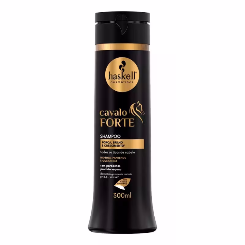 Kit Haskell Cavalo Forte Trio Capilar 300ml +Touca Antifrizz