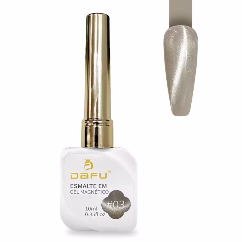 DAFU - Esmalte Magnético em Gel Led/Uv - Cor 03 - Coleção Luxo Cat Eye - 10ml