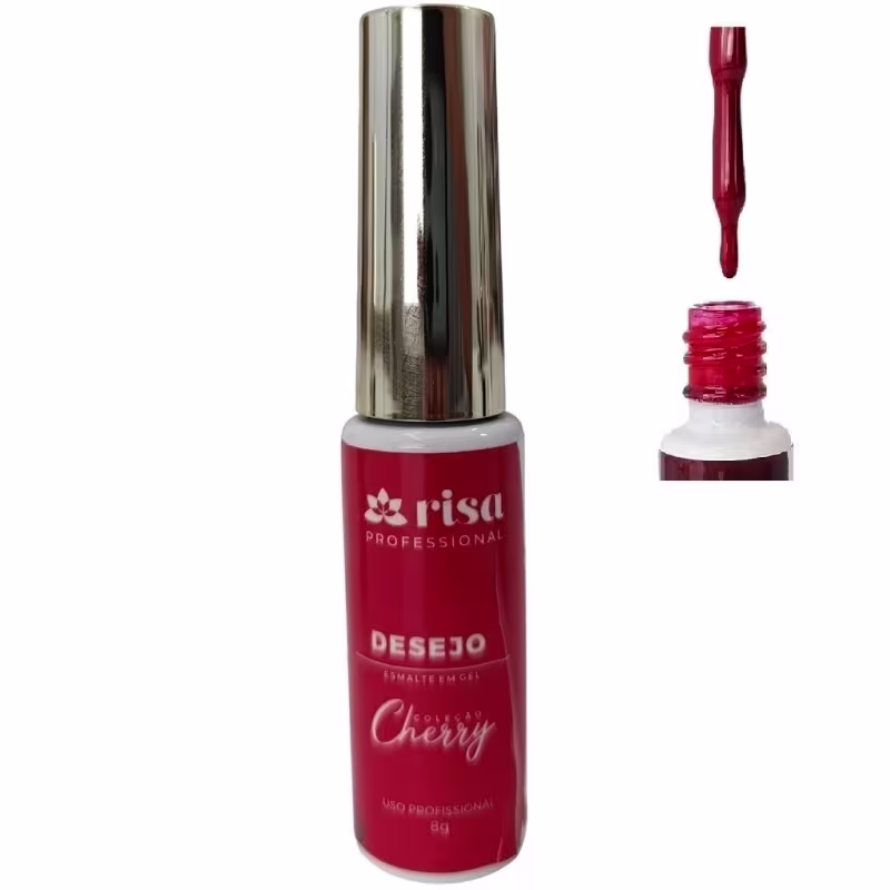 RISA - Esmalte em Gel Led/Uv - Coleção Cherry - Desejo - 8g
