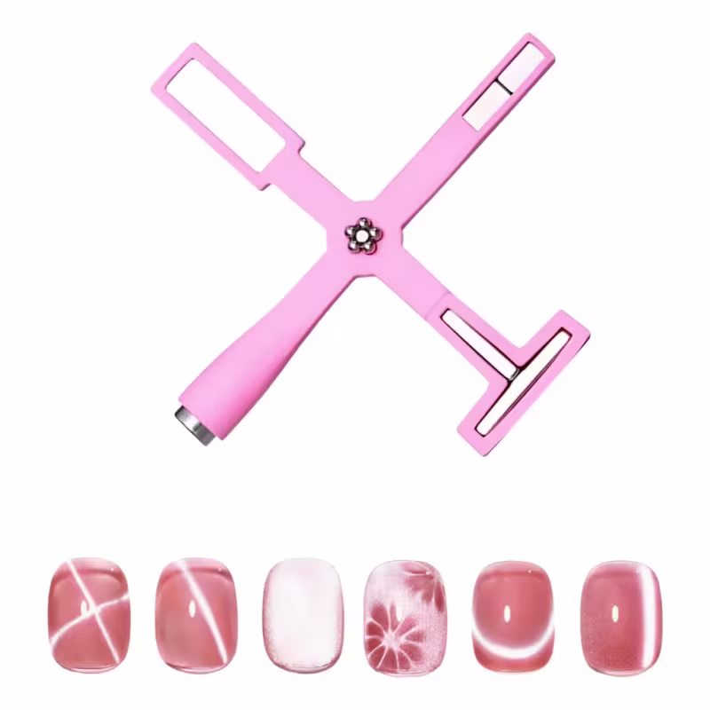 DAFU - Haste Imã Estrela Rosa 5 em 1 Para Esmalte Magnético Efeito Olho de Gato Cat Eye