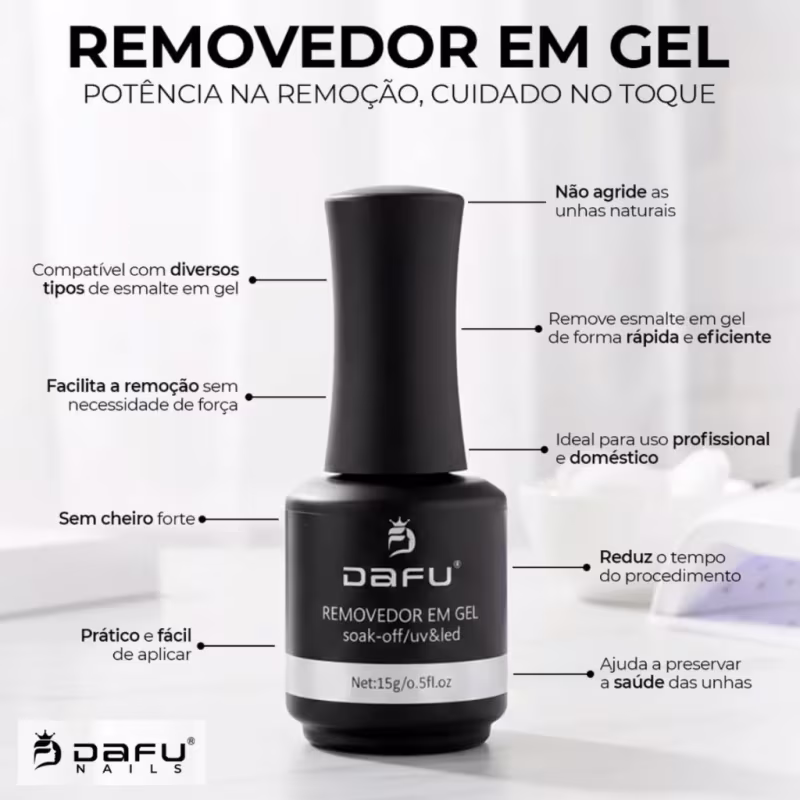 DAFU - Magic Remover - Removedor de Esmalte Em Gel Led/Uv Para Unhas com Anvisa - 15g