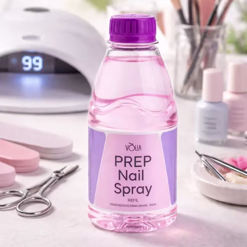 VÒLIA - Refil Frasco Prep Nails Spray Higienizante Para Alongamento de Unhas - 310ml