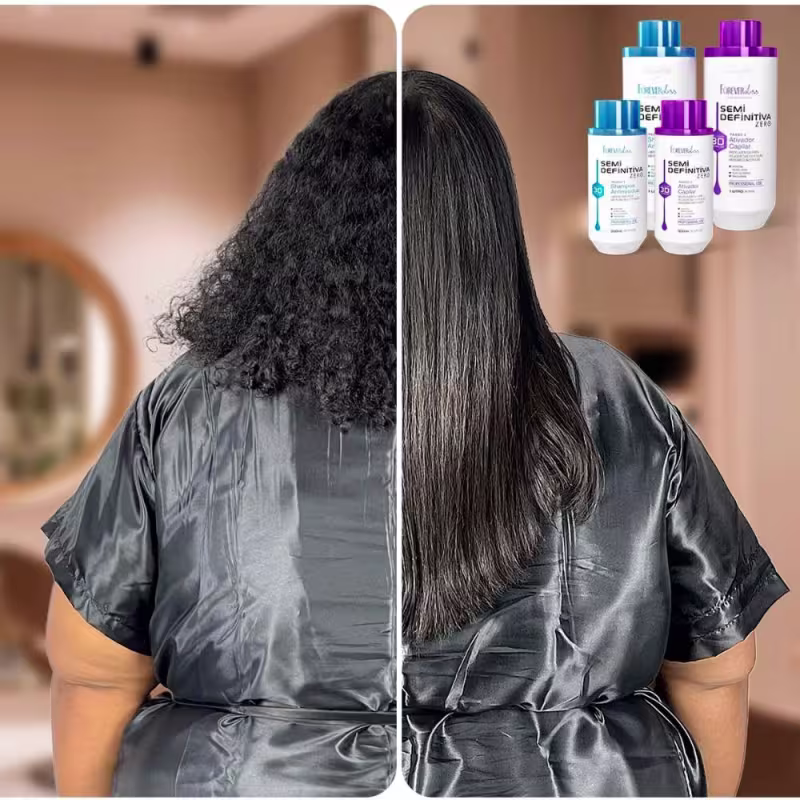 Kit Semi Definitiva Forever Liss Alisa Muito! 300ml +4 Sachês
