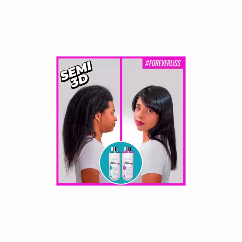 Kit Semi Definitiva Forever Liss 300ml Original+2 Espátulas/2 Presilhas