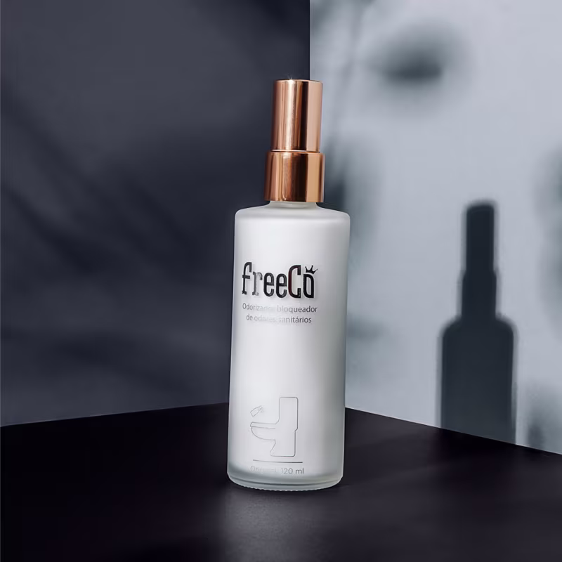 Bloqueador de Odores Sanitários FreeCô Premium Branco, 120ml.
