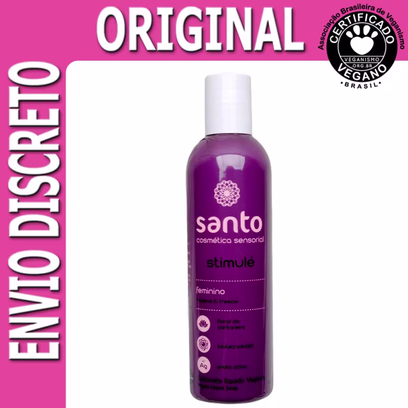 Stimulé Sabonete Íntimo Vaginal 180ml Limpeza e Frescor Santo Sexshop Vegano