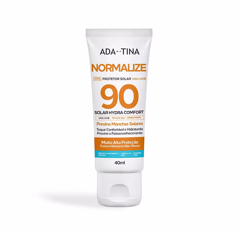 Ada Tina Normalize Solar Hydra Comfort FPS 90 - Protetor Solar 40ml