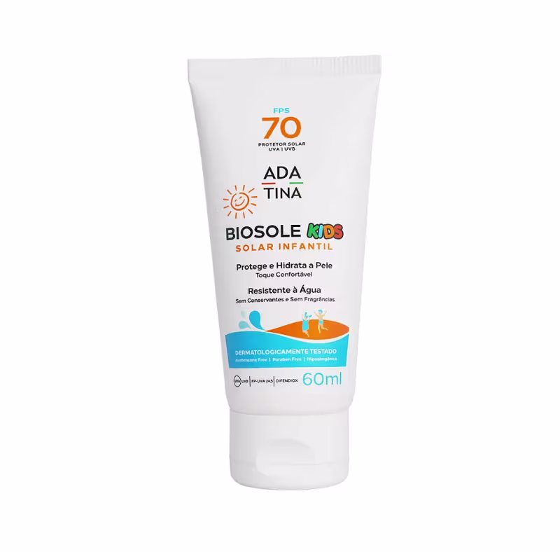 Protetor Solar Infantil Biosole Kids, da marca Ada Tina.