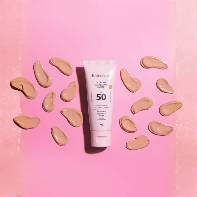 Hidrabene Clareador Facial FPS 50 - CC Cream 40g