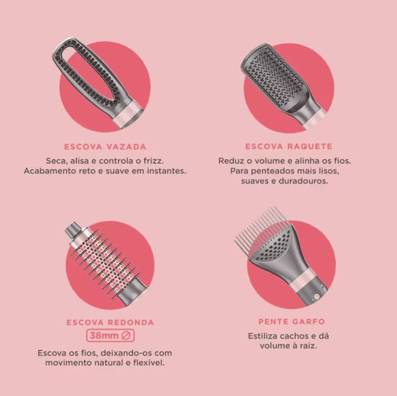 Secador Multistyler UniQ Flow 9 em 1 - Bivolt - Bivolt