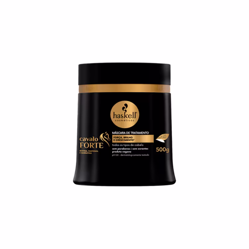 Kit Haskell Cavalo Forte Shampoo Condic Másc 500ml Leave-in