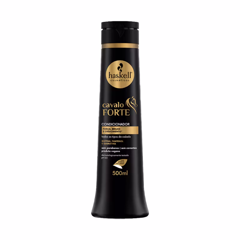 Kit Haskell Cavalo Forte Shampoo Condic Másc 500ml Leave-in