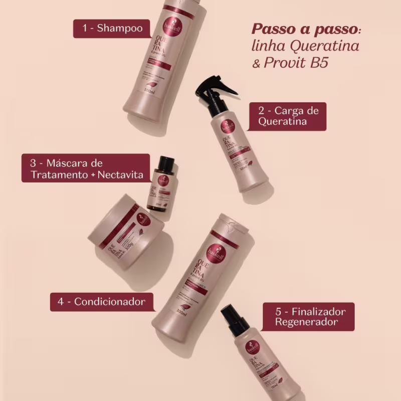 Shampoo Haskell Queratina & Provit B5 300ml