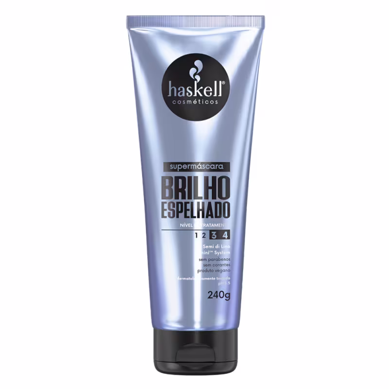 Kit Supermáscaras Haskell Aceleradora de Força, Brilho Espelhado e Disciplinante Antifrizz 240g