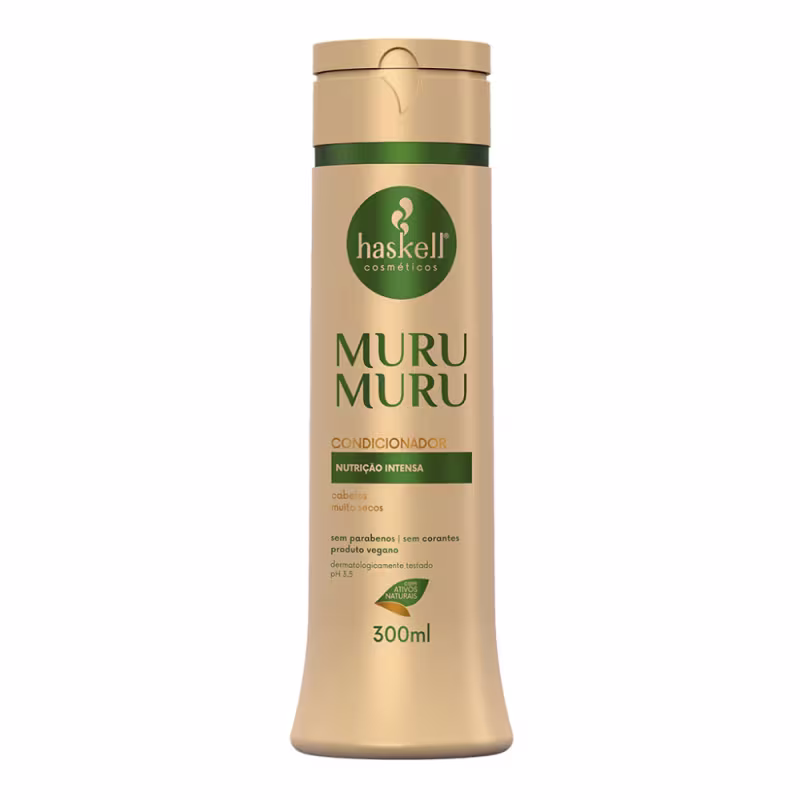 Kit Haskell Murumuru Shampoo, Condicionador e Manteiga Nutritiva 300ml/g
