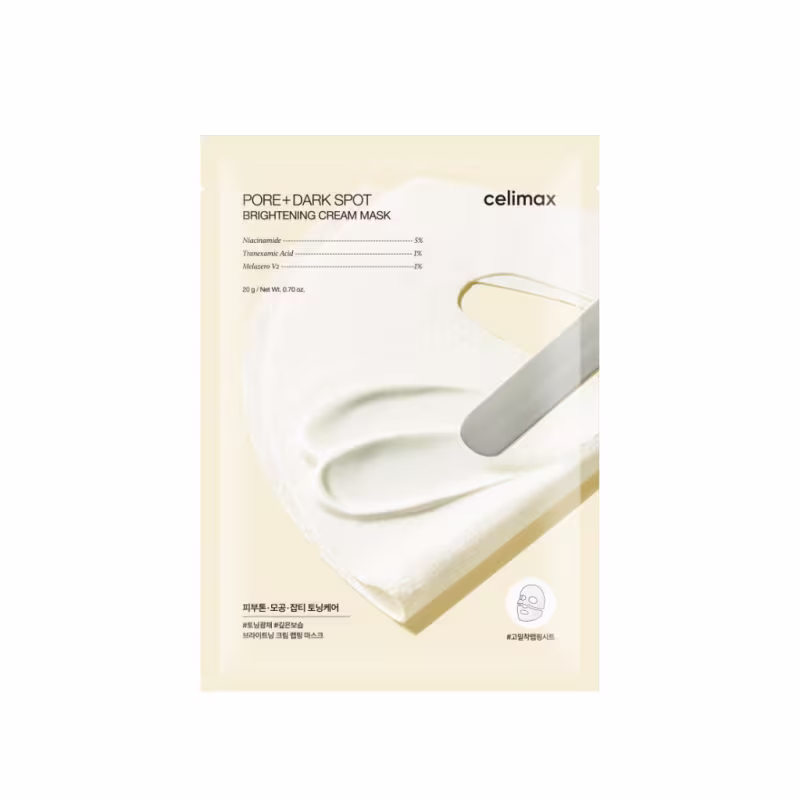 Máscara Facial para Poros - celimax Pore+Dark Spot Brightening Cream Mask - 1ea