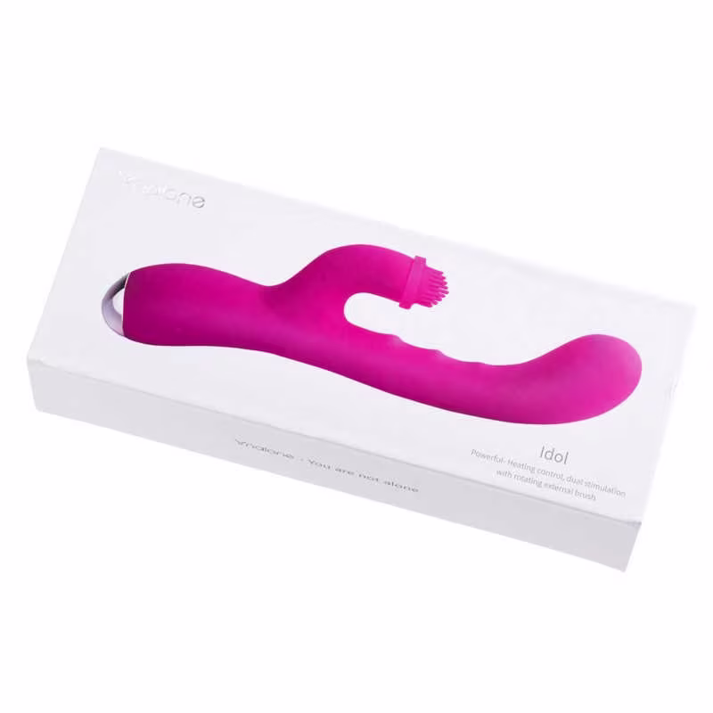 Vibrador estimulador de clítoris rotativo e ponto g recarregável nalone idol