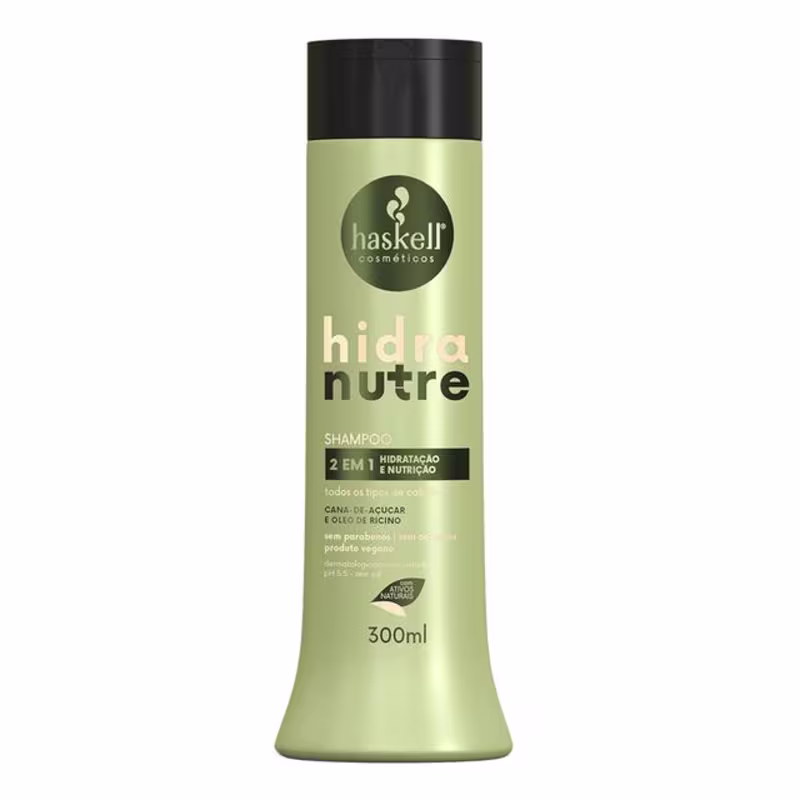 Shampoo Hidranutre Haskell 300ml - 2 em 1 Hidratação e Nutrição