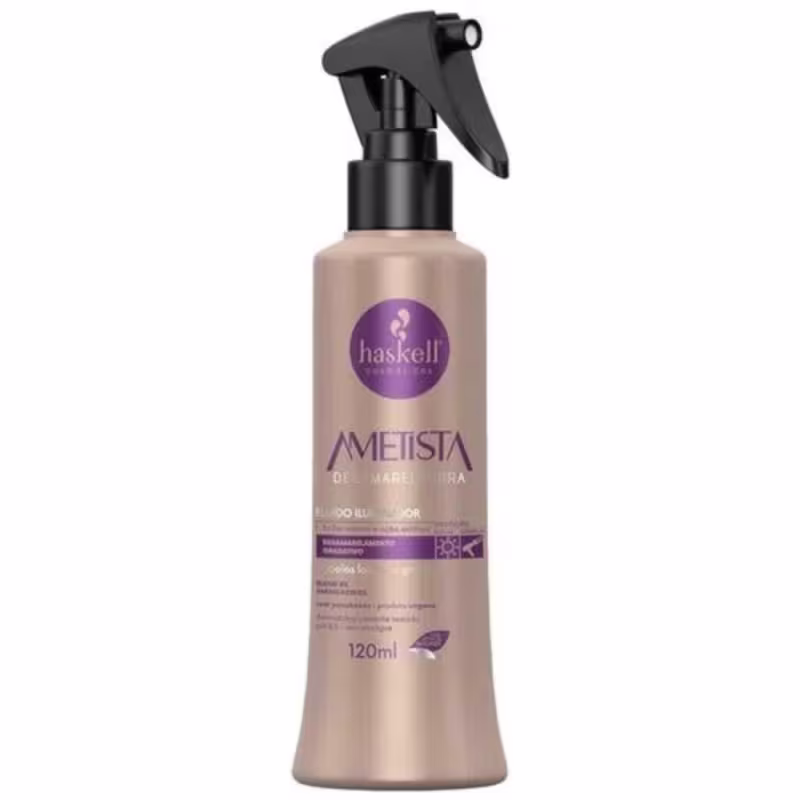 Fluido Iluminador Ametista Desamareladora Haskell 120ml - Desamarelamento Gradativo